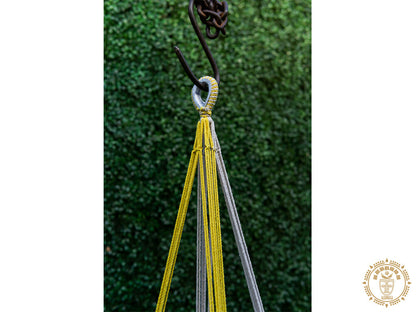 Hamac bebe macrame Amarillo 4